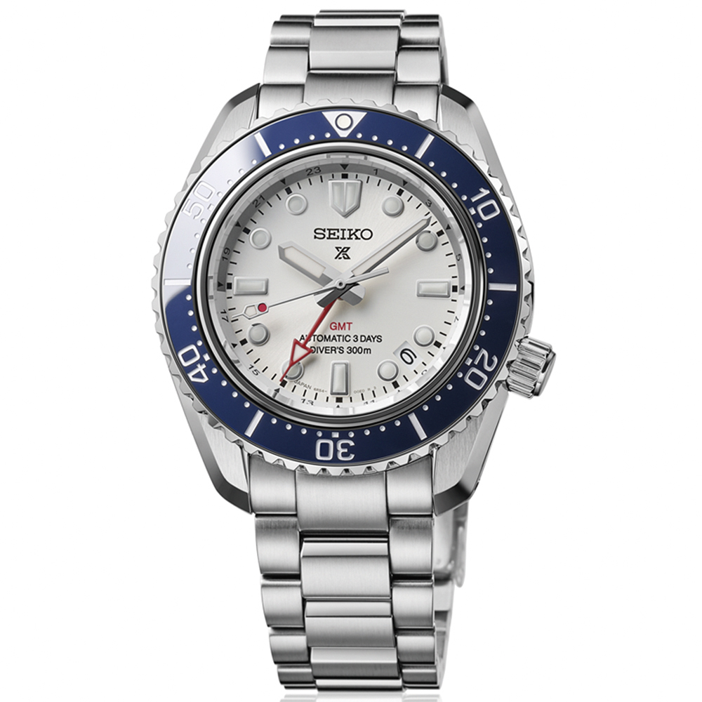 SEIKO 精工】Prospex SPB519J大谷翔平道奇藍白配色三日鍊GMT潛水陶瓷