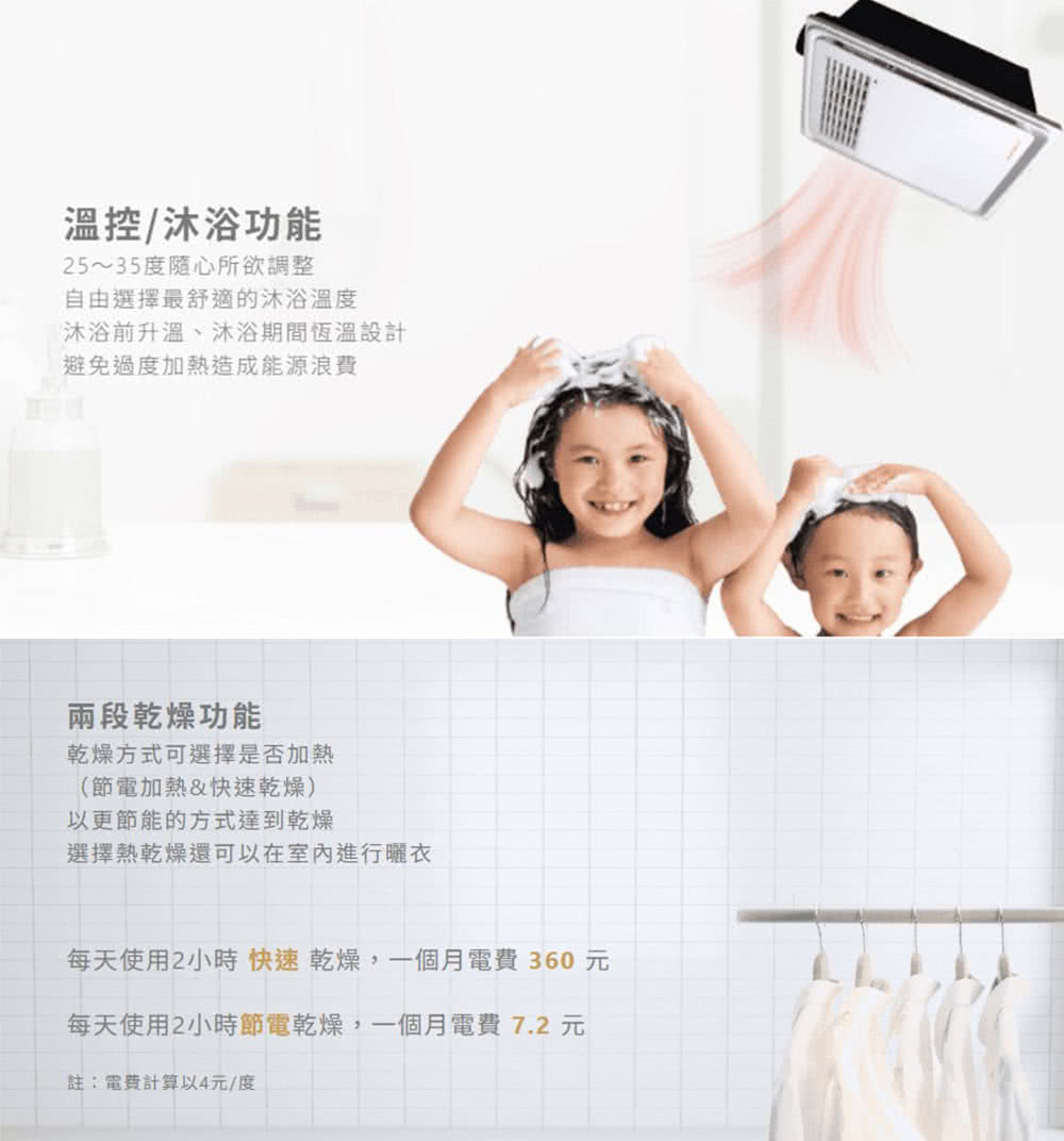 每天使用2小時快速乾燥,一個月電費360元