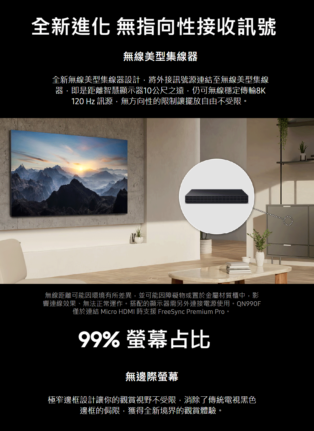 僅於連結 Micro HDMI 時支援 FreeSync Premium Pro。