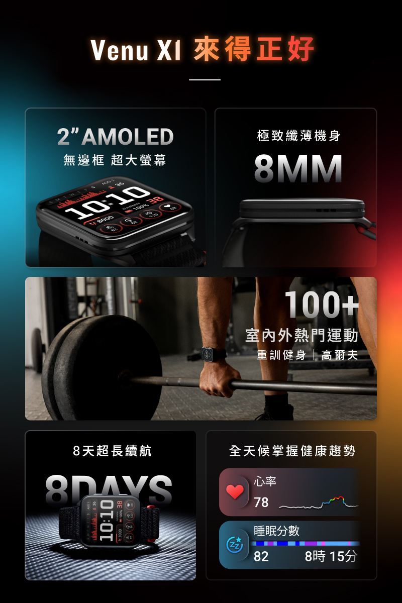 Venu XI 來得正好