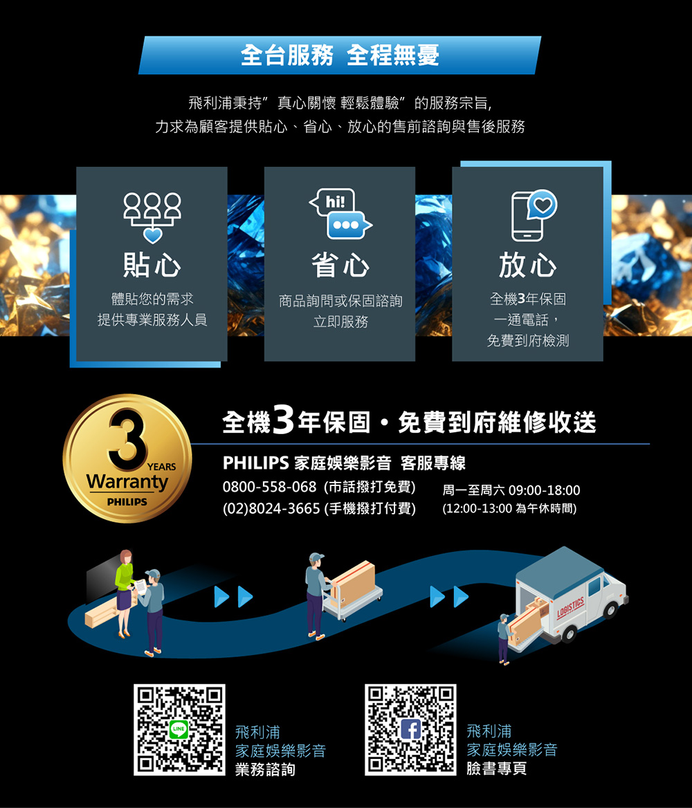 力求為顧客提供貼心、省心、放心的售前諮詢與售後服務