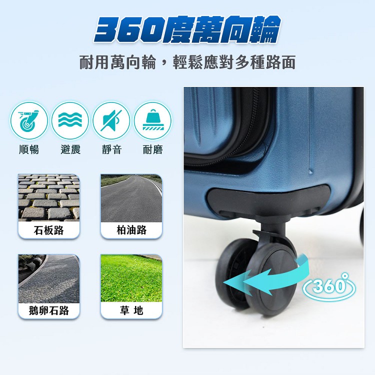 耐用萬向輪,輕鬆應對多種路面