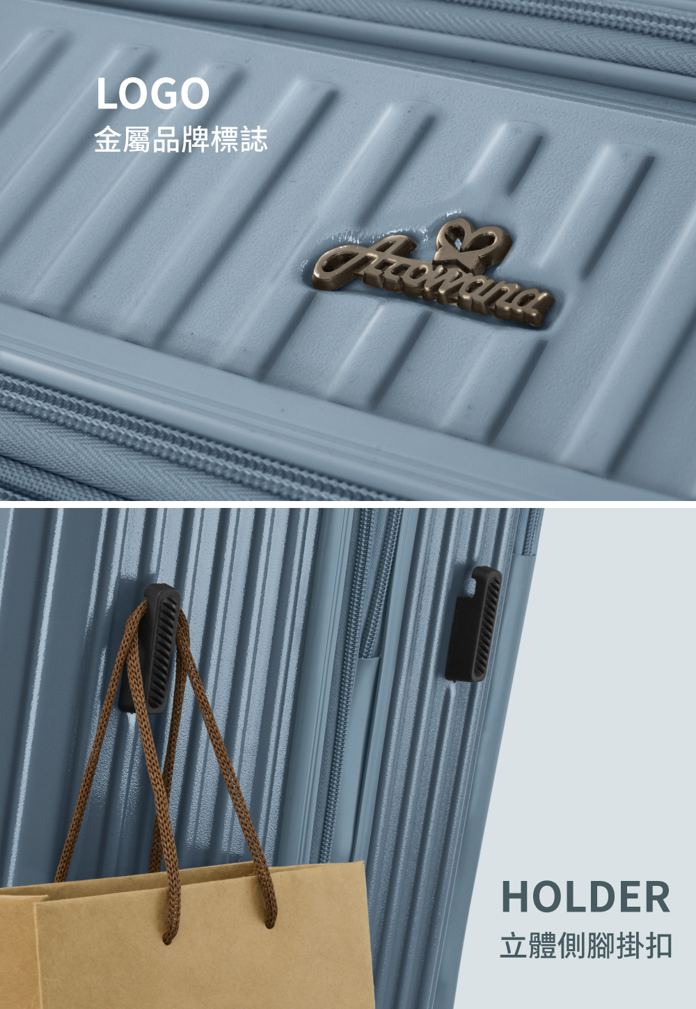 金屬品牌標誌 立體側腳掛扣 