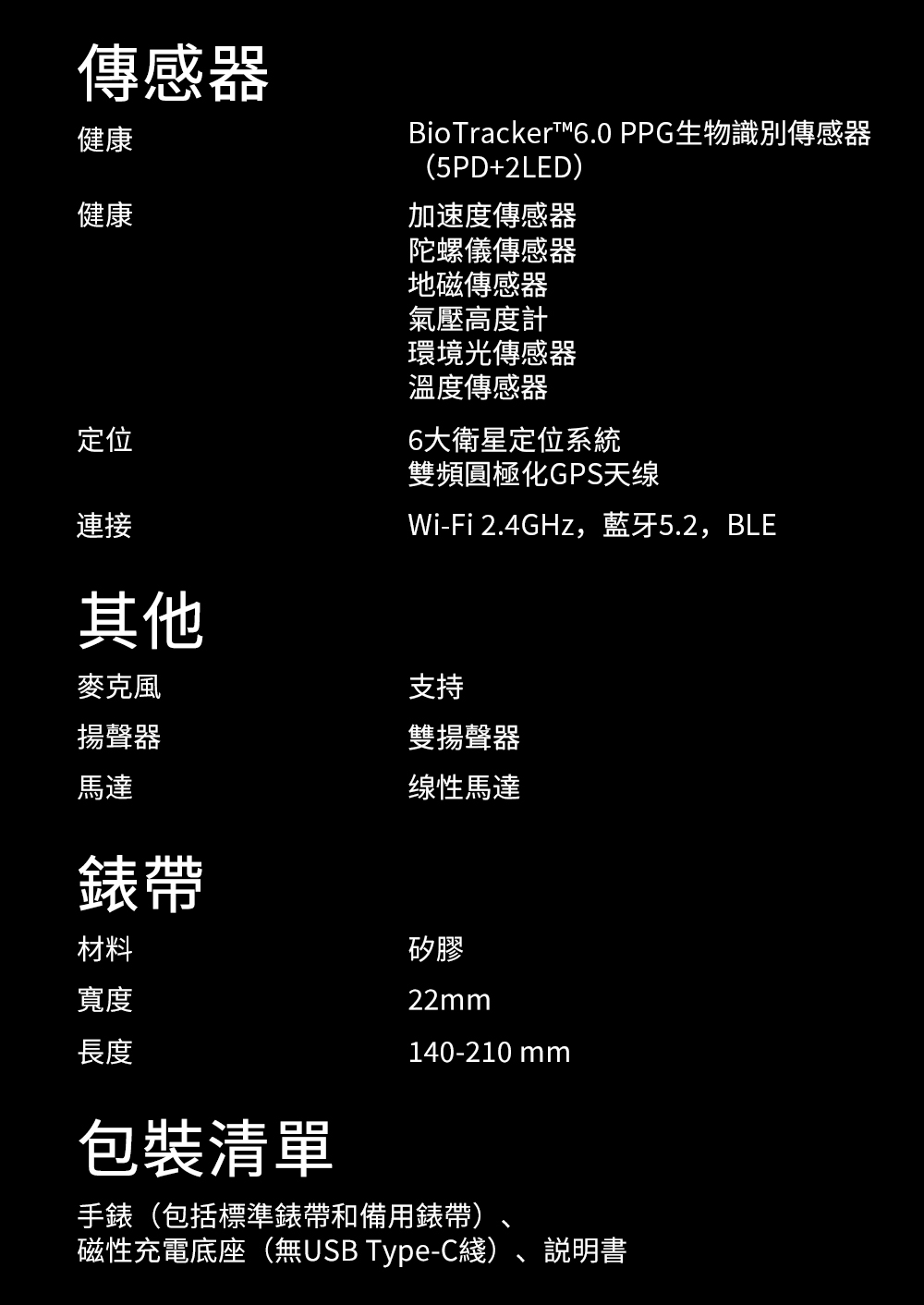 BioTrackerT6.0 PPG生物識別傳感器