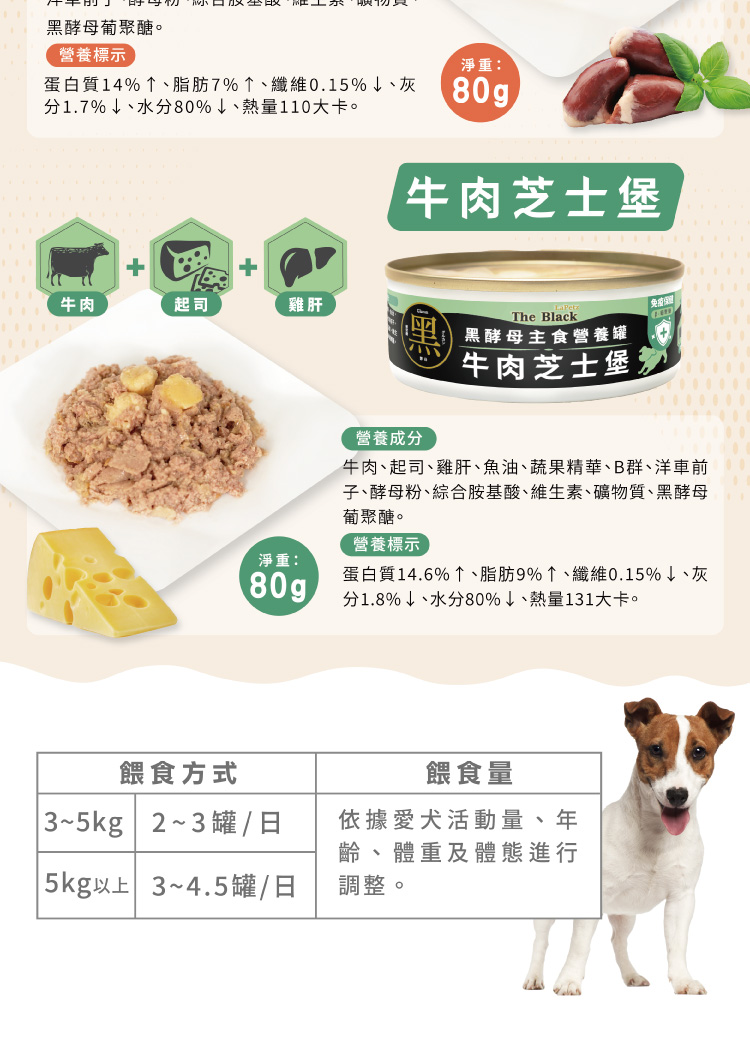 牛肉、起司、雞肝、魚油、蔬果精華、B群、洋車前
