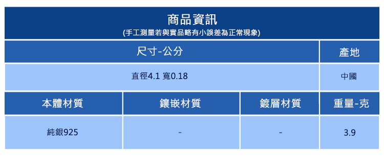 手工測量若與實品略有小誤差為正常現象