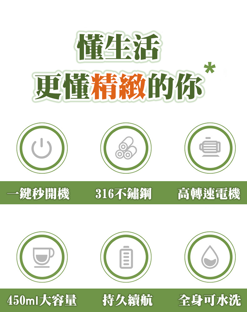 一鍵秒開機 316不鏽鋼