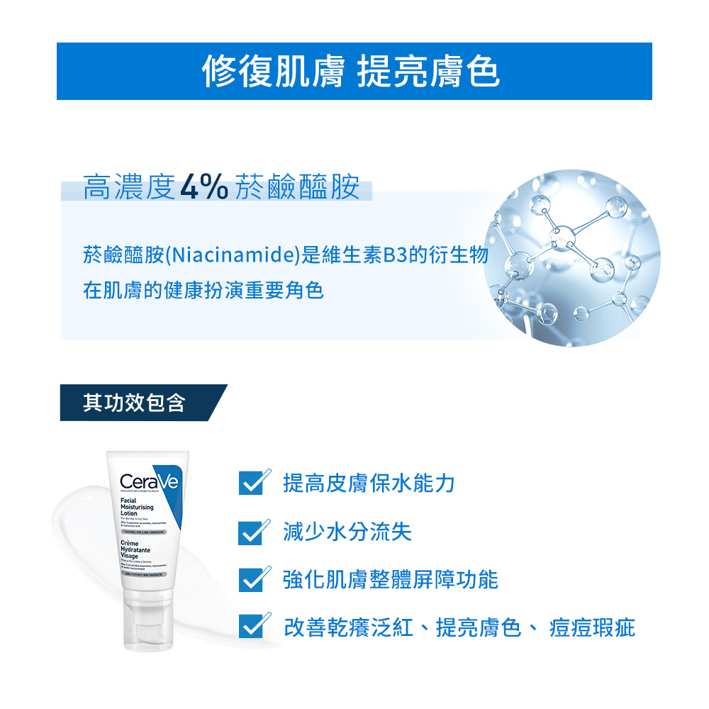 菸鹼醯胺Niacinamide是維生素B3的衍生物
