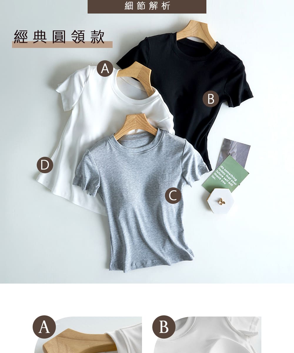 經典圓領款 細節解析 