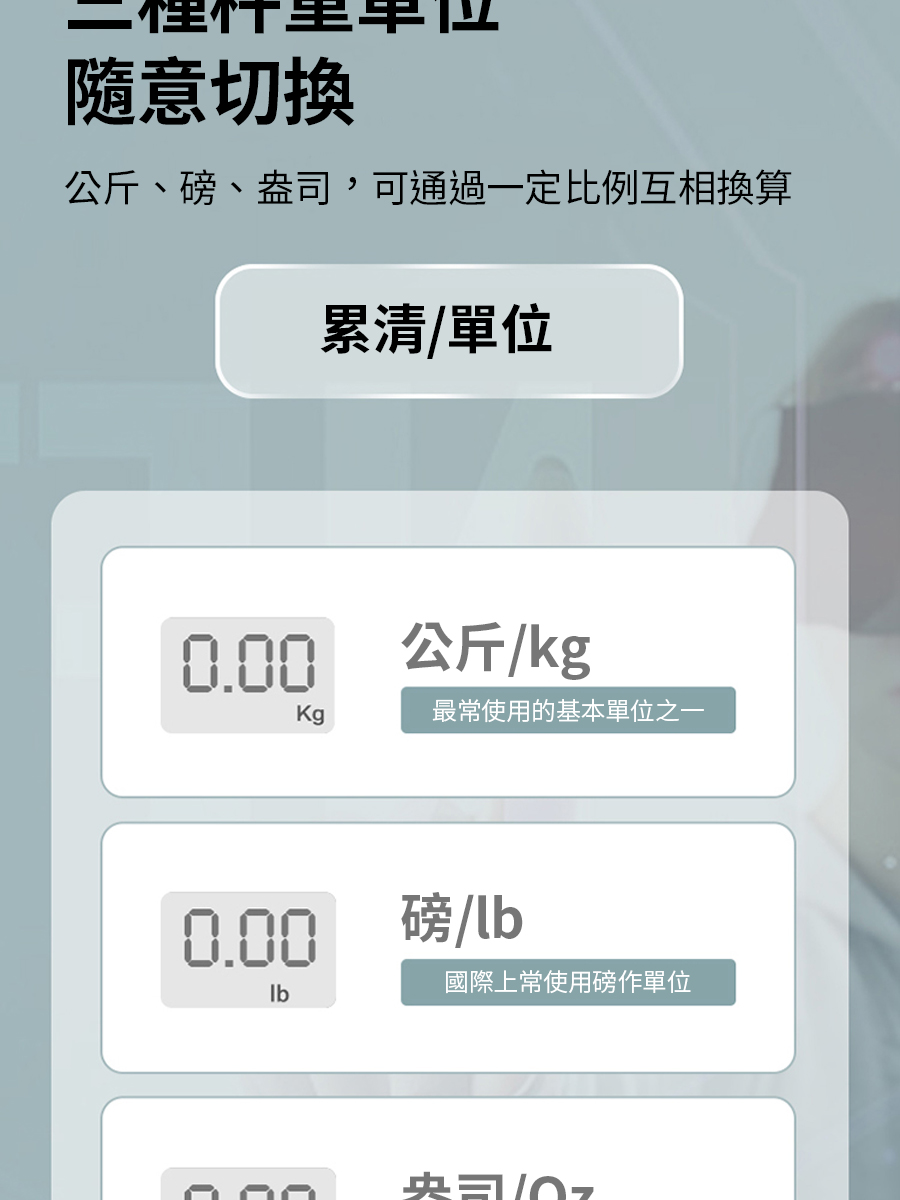 公斤、磅、盎司,可通過一定比例互相換算
