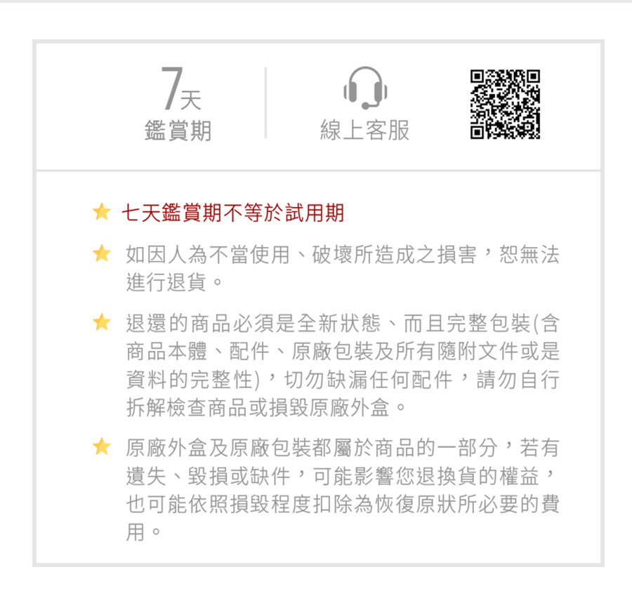 如因人為不當使用、破壞所造成之損害,恕無法