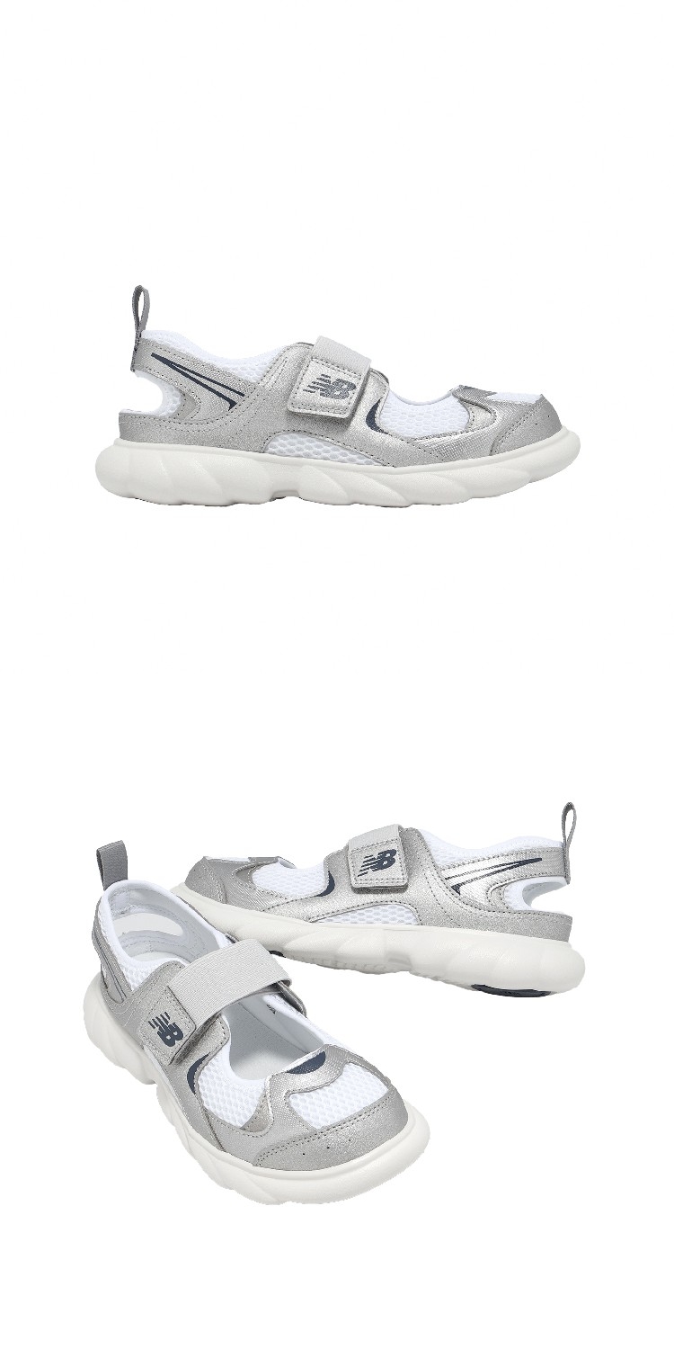 NEW BALANCE】涼鞋230 Hook and Loop 中童小朋友銀藍魔鬼氈P23039Z-M