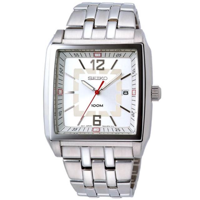 SEIKO 科技新貴經典腕錶(白)