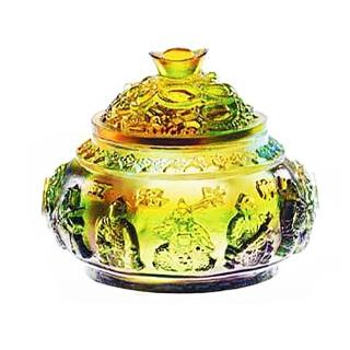 【開運陶源】五路財神 聚寶盆(琉璃)