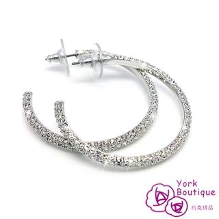 購買【約克精品】大白HOOP施華洛世奇元素包銠金鈦金屬耳針(SGS認證)須知