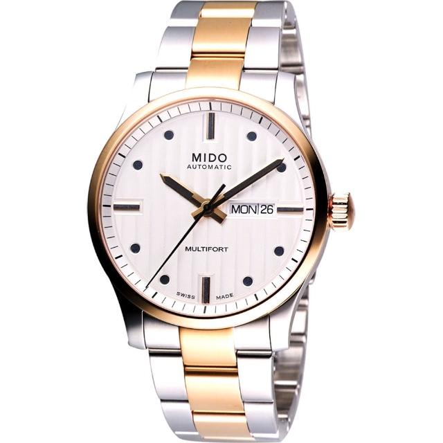 【MIDO】美度 Multifort 經典機械錶-半金/42mm(M0054302203180)
