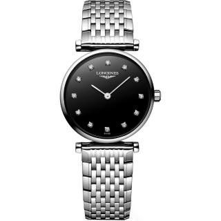 【LONGINES】嘉嵐系列 12顆真鑽女錶(L42094586)