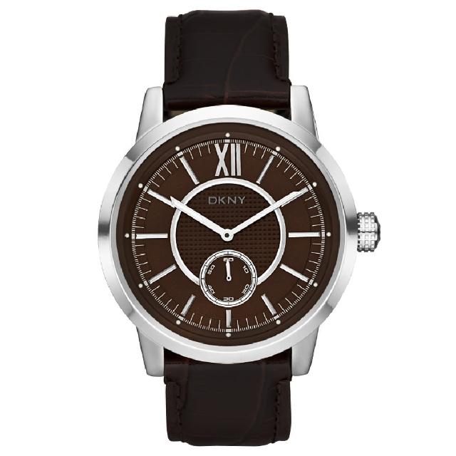 【DKNY】摩登紐約時尚都會腕錶(咖啡 NY1521)