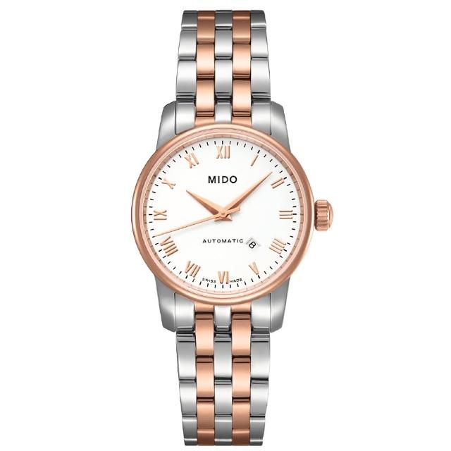 【MIDO】Baroncelli 復刻羅馬機械女錶-半金(M76009N61)