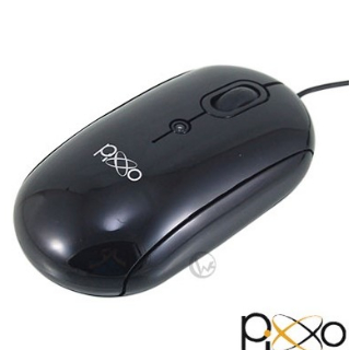 【Pixxo】人體工學型 三鍵式 拋光設計 光學滑鼠(MO-I233B)便宜賣