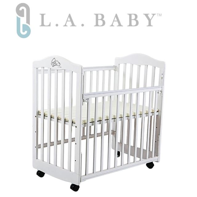 【美國 L.A. Baby】蒙特維爾美夢熊小床嬰兒床/實木/原木床(白色  適用育嬰 託嬰中心)超值推薦