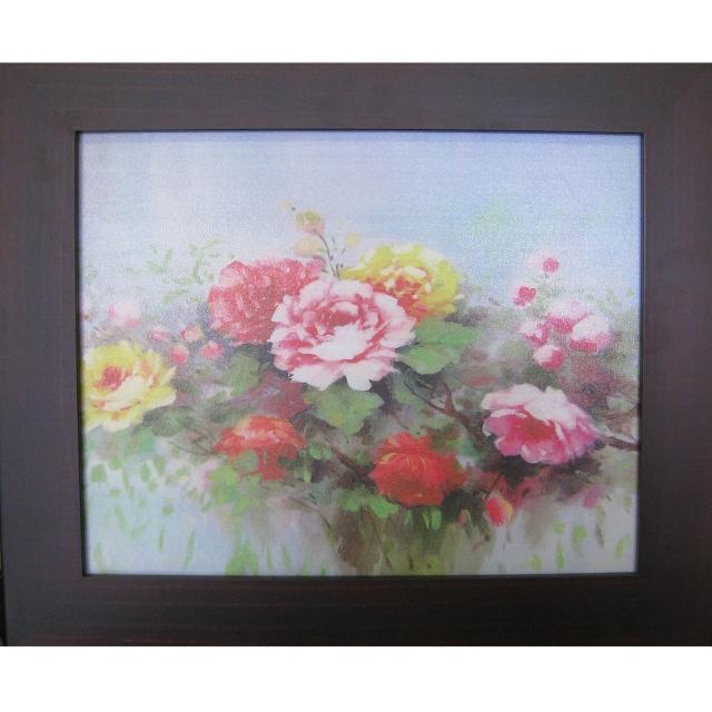 【開運陶源】花開富貴 38x32cm(牡丹畫 牡丹圖)