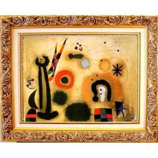 【開運陶源】米羅抽象畫 Pleasure(世界名畫 中幅)