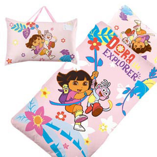 【BabyTiger虎兒寶】卡通造型幼教兒童睡袋-朵拉Dora