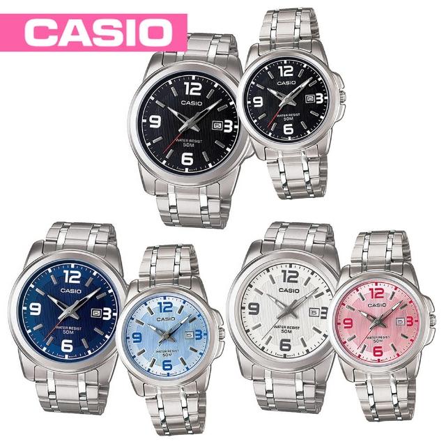 【CASIO 卡西歐】送禮首選-簡約氣質情侶對錶-(MTP-1314D+LTP-1314D)