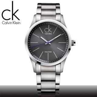 【瑞士 CK手錶 Calvin Klein】絕對經典款_鐵灰紳士男錶(K2241107)