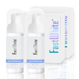 【FastWhite 齒速白】新牙齒亮白慕斯 牙刷清潔亮白雙效細緻泡沫深入齒縫邊緣2入超值組(非牙齒美白貼片)