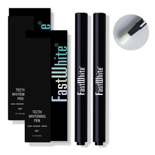 【FastWhite齒速白】升級版 隨身牙齒亮白筆 2入超值組(非美白貼片美白筆普麗斯倍麗兒露明亮)