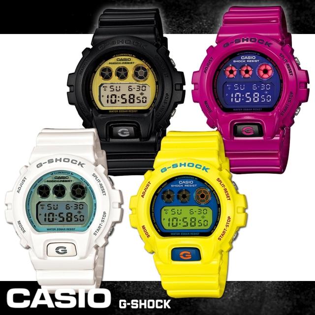 【CASIO 卡西歐 G-SHOCK 系列】亮眼街頭塗鴉時尚運動錶(DW-6900PL)