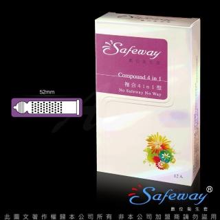【SAFEWAY數位】複合型4in1保險套(12入裝-12hr)