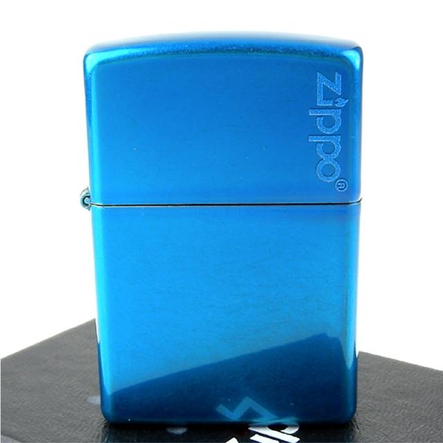 【ZIPPO】美系-LOGO字樣打火機-Cerulean-天藍色烤漆分享文