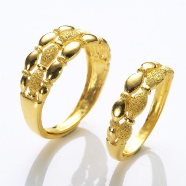 D.M.【D.M.】連心黃金對戒 2.26 錢