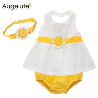 【baby童衣】套裝嬰兒 夏日向日葵寶寶服 32022(白色)