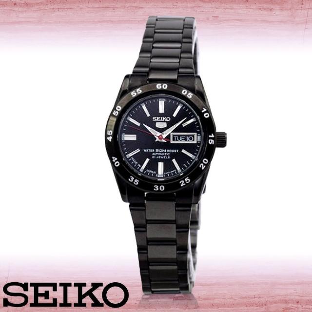 【SEIKO 精工】全日製精工黑鋼機械女錶(SYMG41J1)網路狂銷