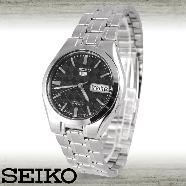 【SEIKO 精工】日製時尚-棋盤格紋款/機械男錶(SNKG13J1)最新優惠