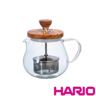 【HARIO】橄欖木濾壓茶壺450ml(TEO-45-OV)產品介紹