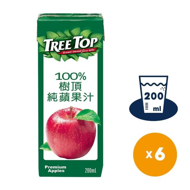 【Tree Top】100%樹頂蘋果汁200ml*6入