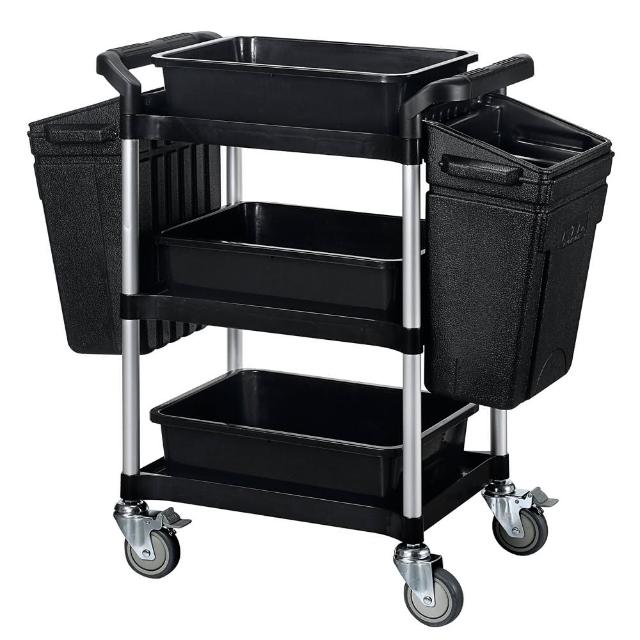 Nicegoods 康德倫ktl台製小型三層餐廚整備工作推車 整理籃 掛桶 全配 Diy Momo購物網