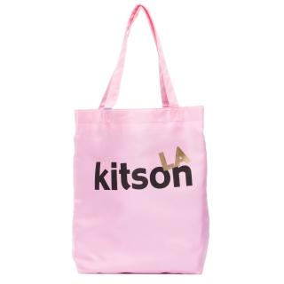 【Kitson】L.A.-LOGO購物袋/托特包(粉紅)