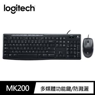 【Logitech 羅技】MK200 有線鍵盤滑鼠組