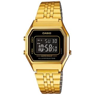 【CASIO 卡西歐】復古數字型電子系列錶款(LA680WGA-1BDF)