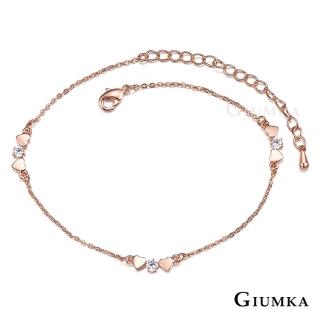 【GIUMKA】甜心物語腳鍊 精鍍玫瑰金 名媛淑女款 單個價格 ML04008-2(玫金款)