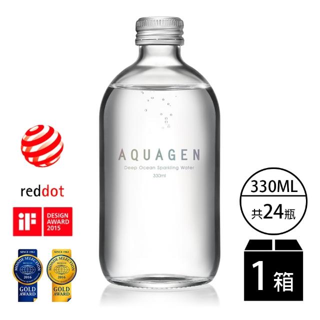 【AQUAGEN】海洋深層氣泡水-經典原味(金馬獎唯一指定氣泡水330mlx24入)