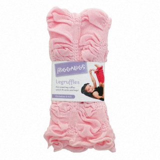 【Huggalugs】粉紅荷葉邊手襪套 Slipper Pink產品介紹