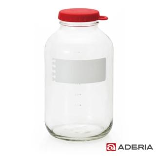 【ADERIA】日本進口易開玻璃保鮮罐1800ml(紅)