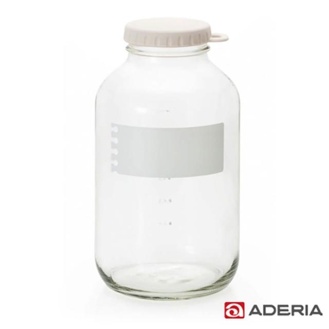 【ADERIA】日本進口易開玻璃保鮮罐1800ml(白)